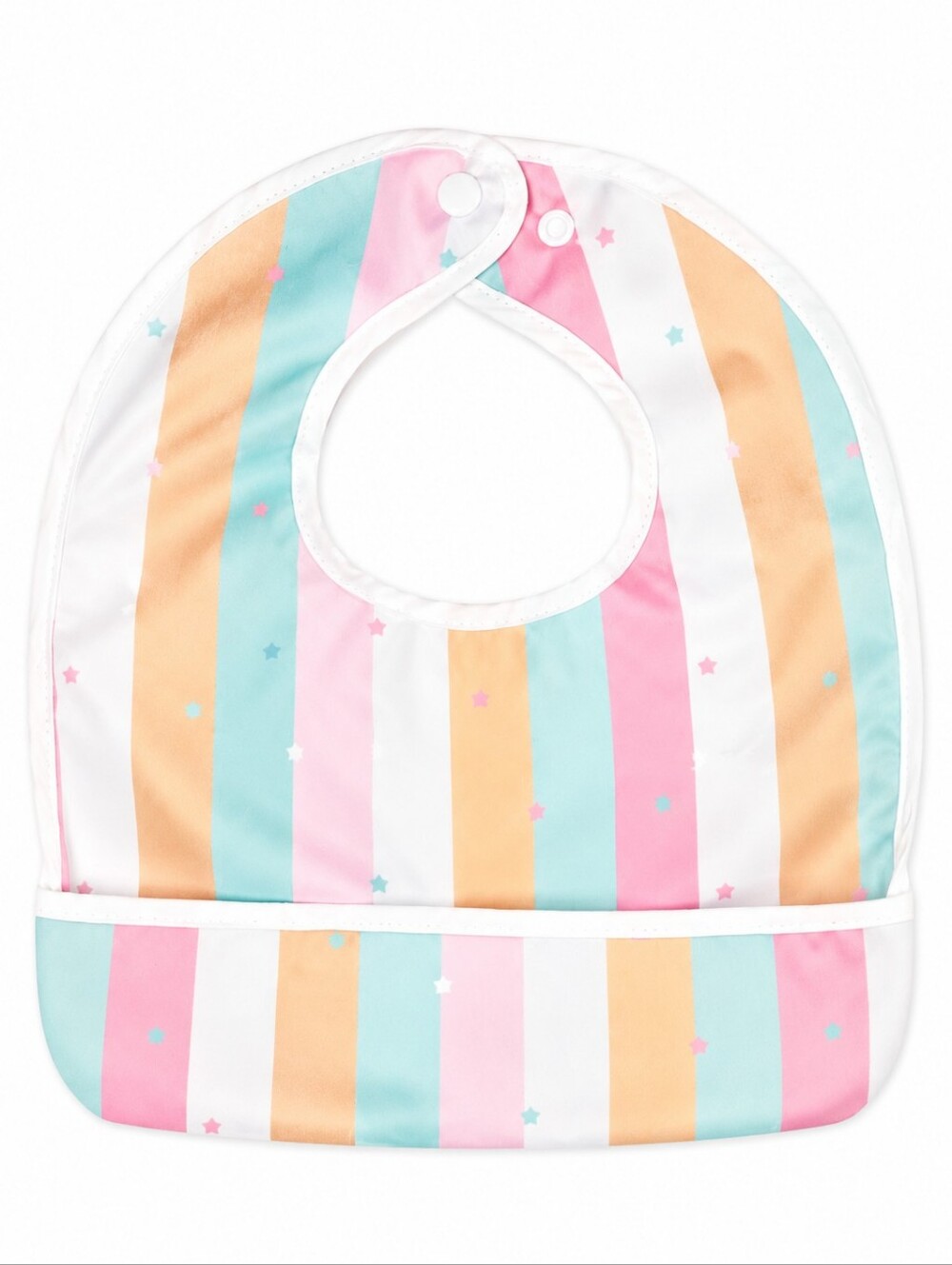 Star Stripe Print Baby Flip Bib